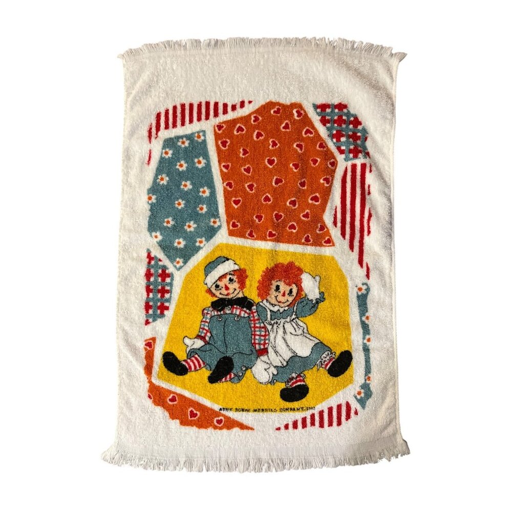 Vintage Pacific Signature Towels Raggedy Ann & Andy Hand Towel – Made in USA